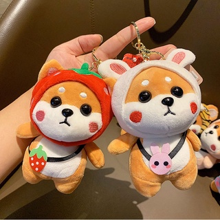 Móc Khóa Hình Chú Chó shiba Nhồi Bông Dễ Thương