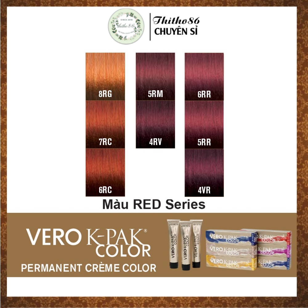 Red Series - Màu nhuộm tóc JOICO Vero K-Pak Color (Tông màu đỏ )