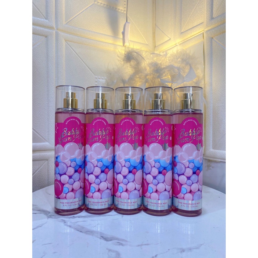 Body Mist BUBBLE GUM POP  - Xịt thơm toàn thân Bath And Body Works