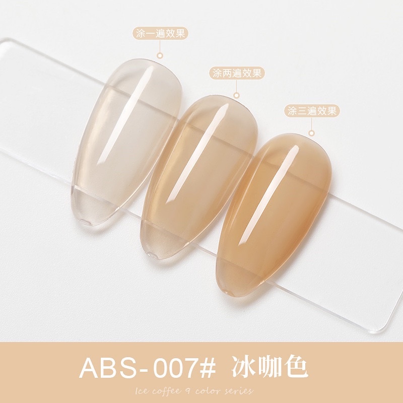 Sơn gel AS THẠCH set 9 chai mã ABS dung tích 15ml