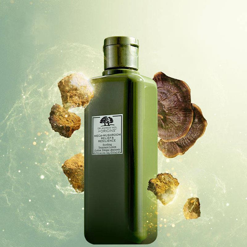 Toner nấm Origins Mega-Mushroom Skin Relief Smoothing Treatment Lotion 200ml