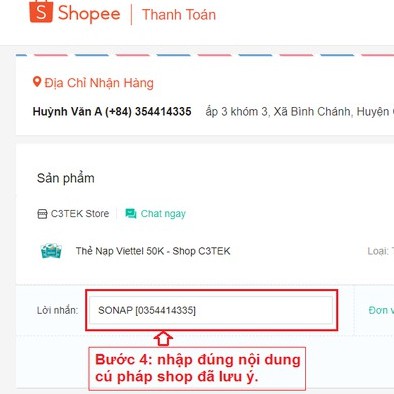 [QC] Thẻ Nạp Viettel 500K - Shop C3TEK