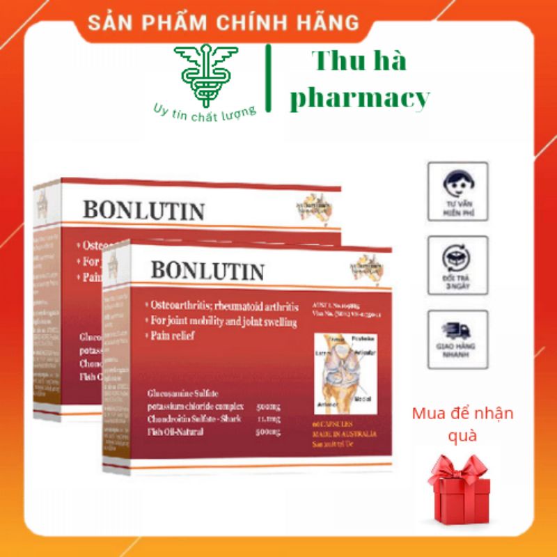 [CHÍNH HÃNG ] Bonlutin viên uống bổ khớp glucosamin