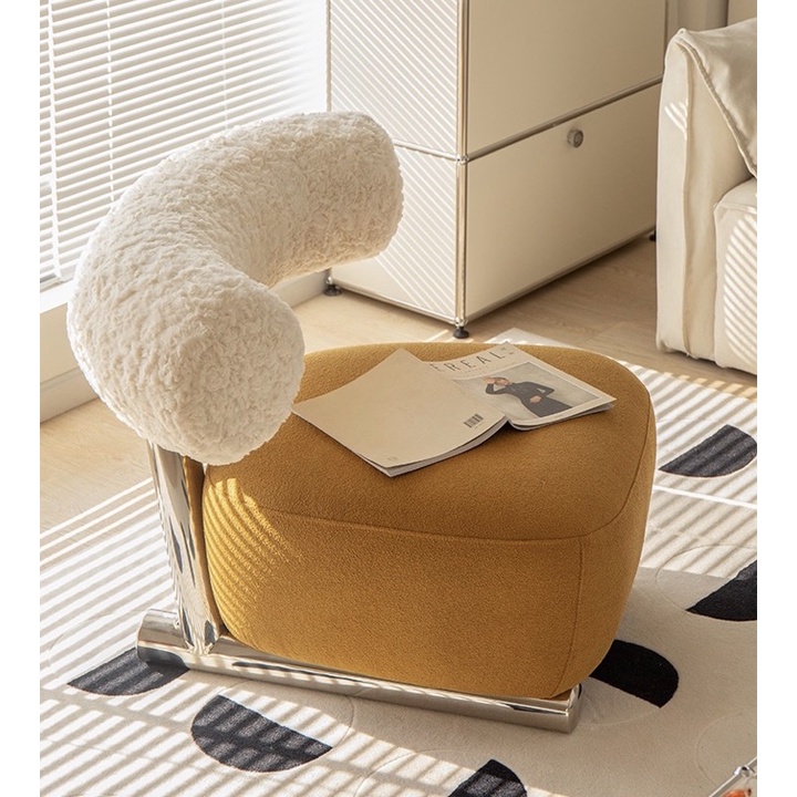 Ghế sofa đơn thư giãn Ski Lougne Chair - Ghế đơn đặt phòng khách, studio Bắc Âu