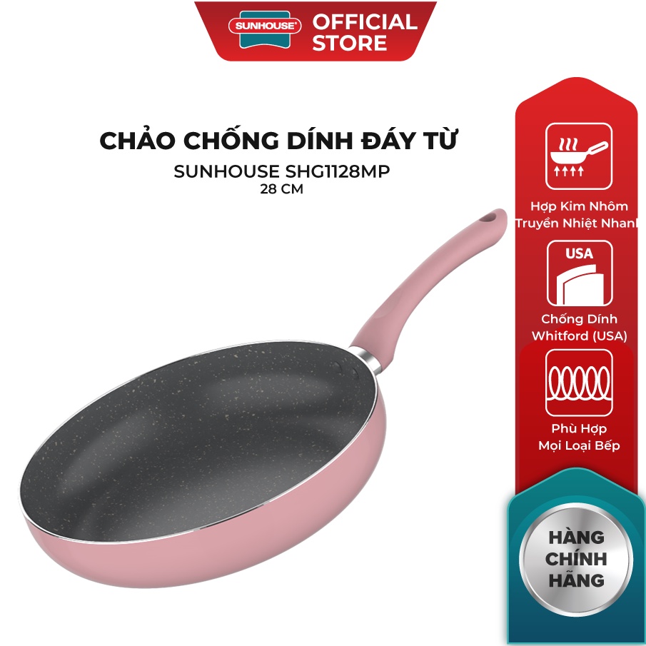 Chảo chống dính đáy từ Sunhouse SHG1120-24-26-28MP