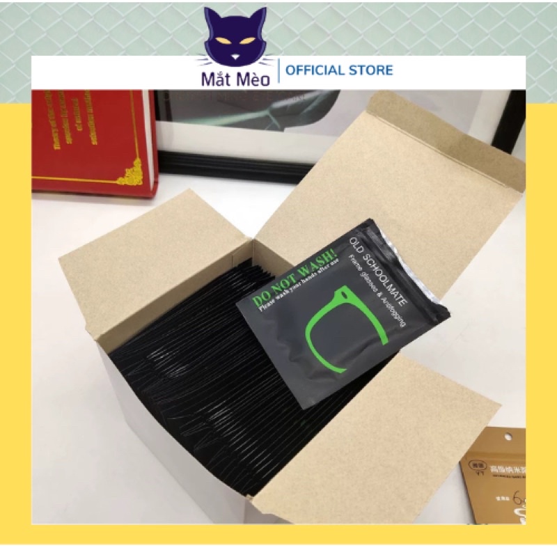 HCM Khăn lau lau kính chống bám khăn thấm nước lau kính mắt lau kính cận Old Schoolmate làm sáng kính mắt, chống sươ