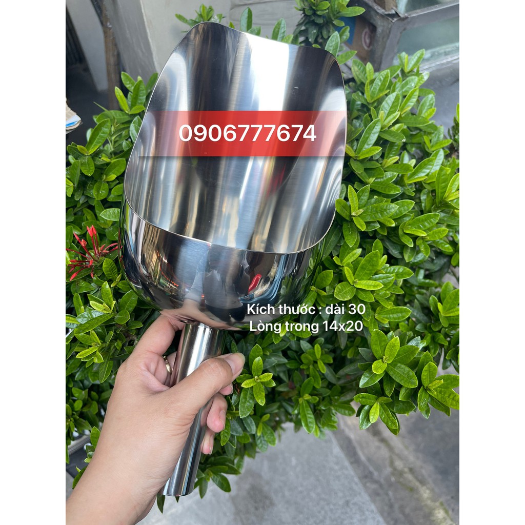 Xúc Bột Inox 304 Loại Dày - Hiệu EAST