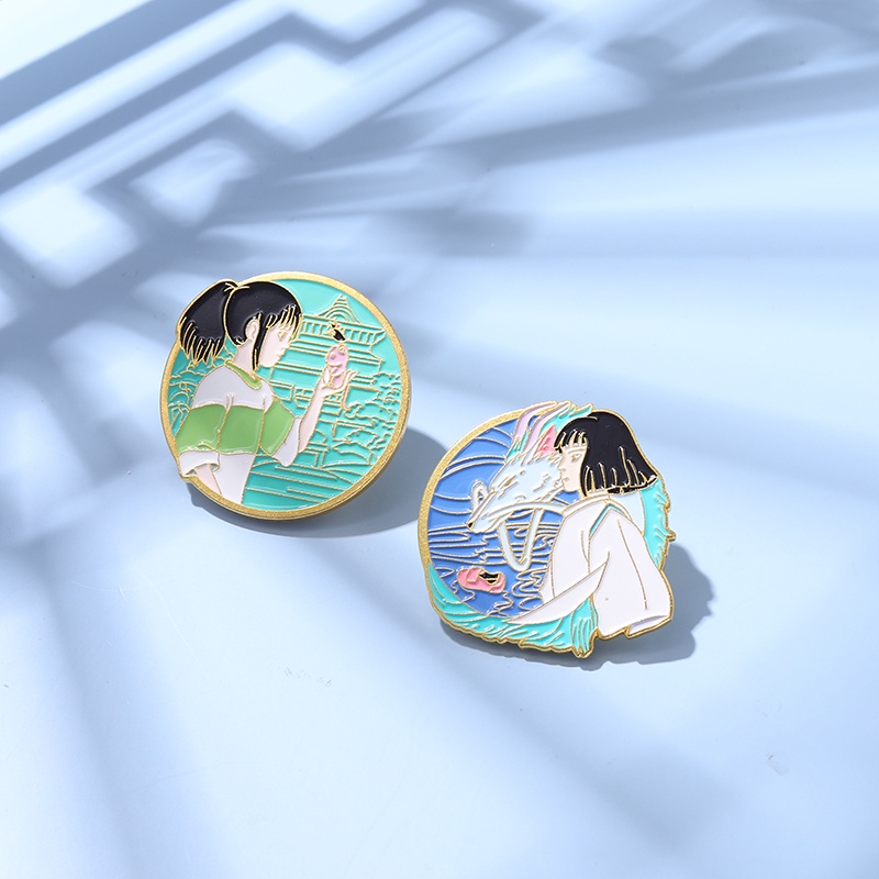 Ghim cài áo hình nhân vật phim Spirited Away dễ thương