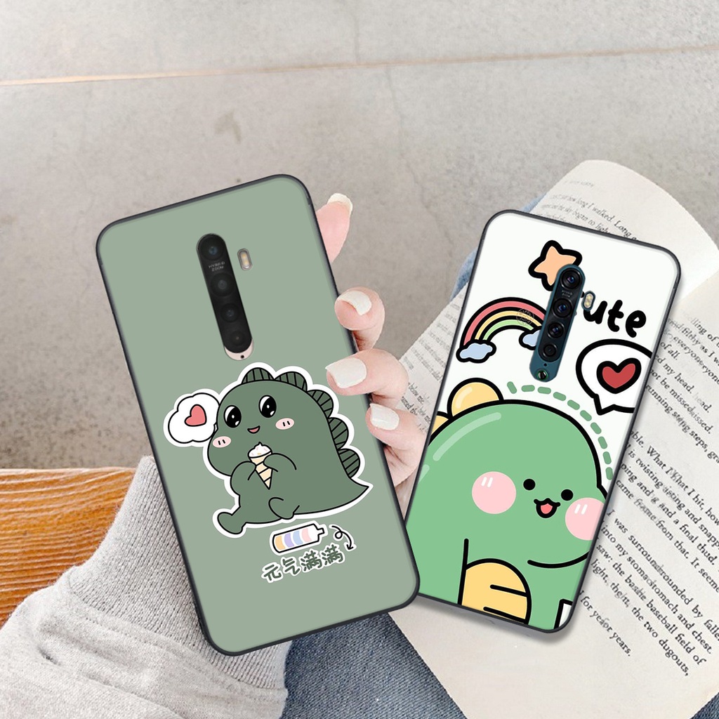 Ốp lưng Oppo Reno 2 - Reno 2F in hình khủng long cute