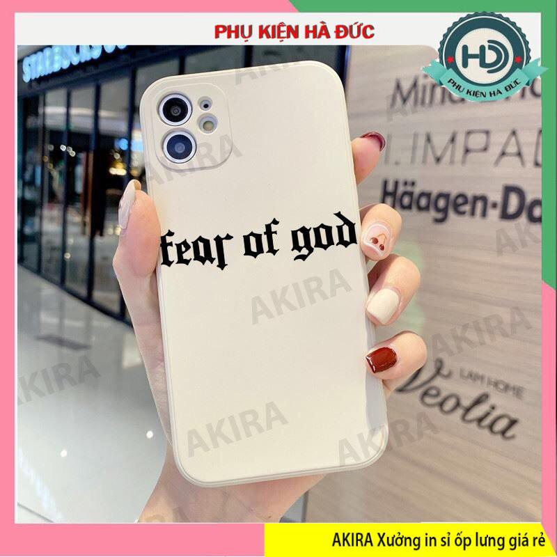 ốp lưng ip fear off god 5 dẻo mềm vuông cạnh bảo vệ camera xưởng ốp akira
