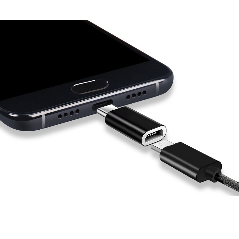 Đầu Chuyển Đổi Micro USB  Sang USB Type C 3.0  kết nối bao da bàn phím