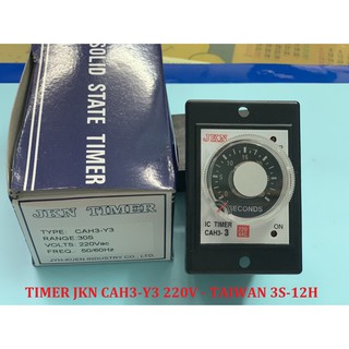 Đồng hồ hẹn giờ jkn cah3-y3 220vac + đế