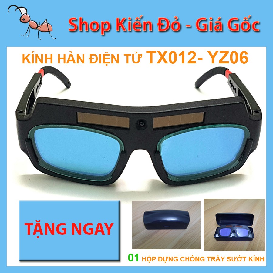 Kính hàn điện tử TX012,  kính hàn điện tử tự động, tặng hộp bảo quản