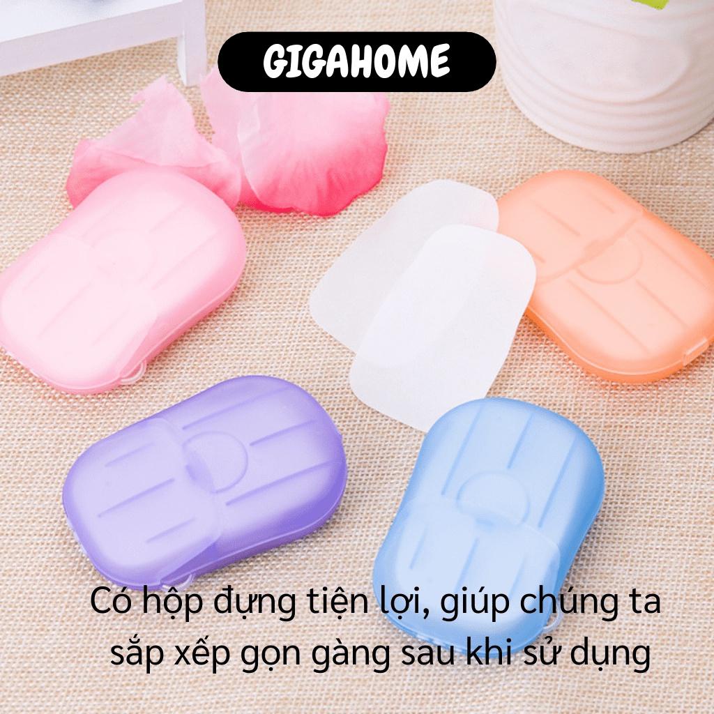 Xà Phòng Giấy GIGAHOME Hộp Xà Bông Khô Rửa Tay, Nhỏ Gọn Đem Đi Du Lịch 6441