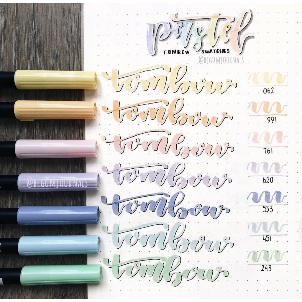 Bút cọ TOMBOW ABT dual brush pens - tone màu Pastel THEARTSHOP