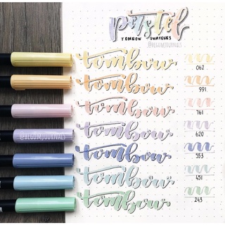(HOẢ TỐC)  Bút cọ TOMBOW ABT dual brush pens - tone màu Pastel THEARTSHOP