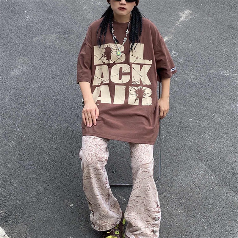 NRVP Áo Thun Cổ Tròn Oversize Thời Trang Hàn Quốc 2022 Cho Nữ