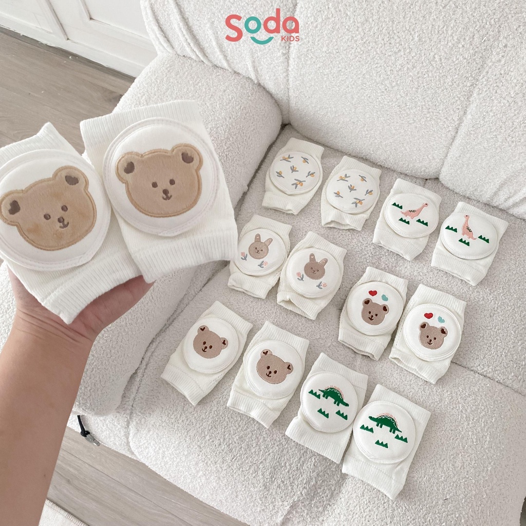 Bó gối, bảo vệ đầu gối em bé SODA KIDS nhiều họa tiết