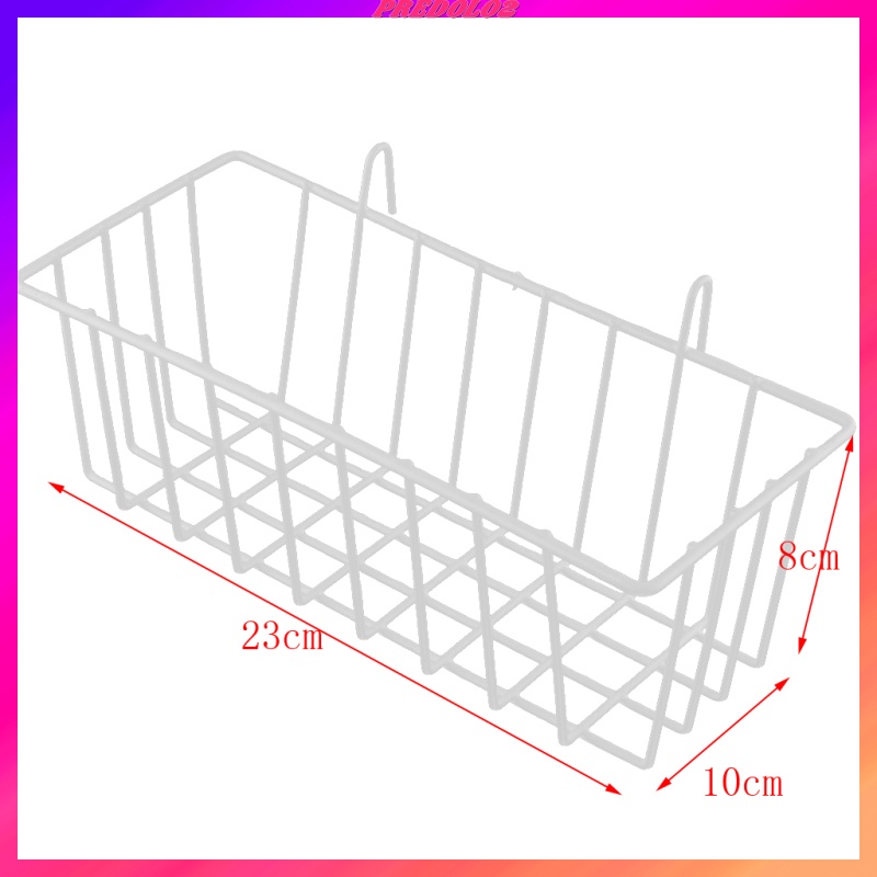 Giỏ Sắt Treo Tường Màu Trắng / Đen Trang Trí Nhà Cửa Predolo2