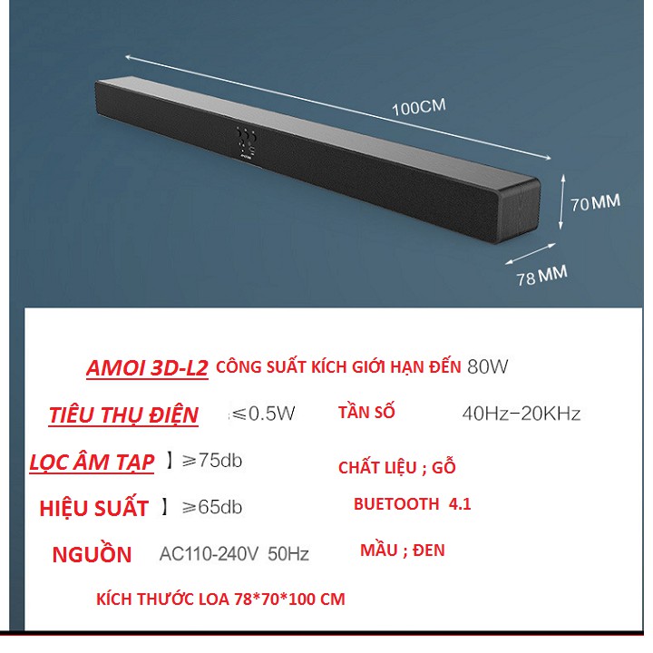 Loa AMOI L-2 SUPER BASS Âm Thanh Vòm 3D Phiên Bản Đặc Biệt Âm Thanh Cực Nét tivi 3D âm thanh nổi bluetooth