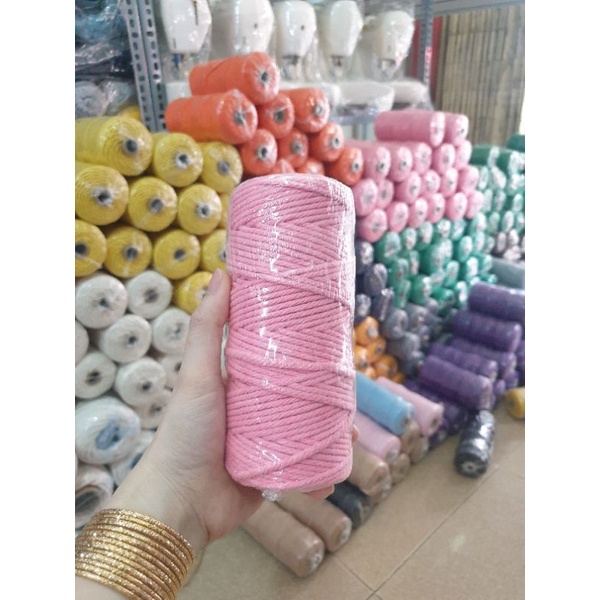 Dây cotton Macrame /Simply màu Diy thắt túi ,giỏ ,rèm