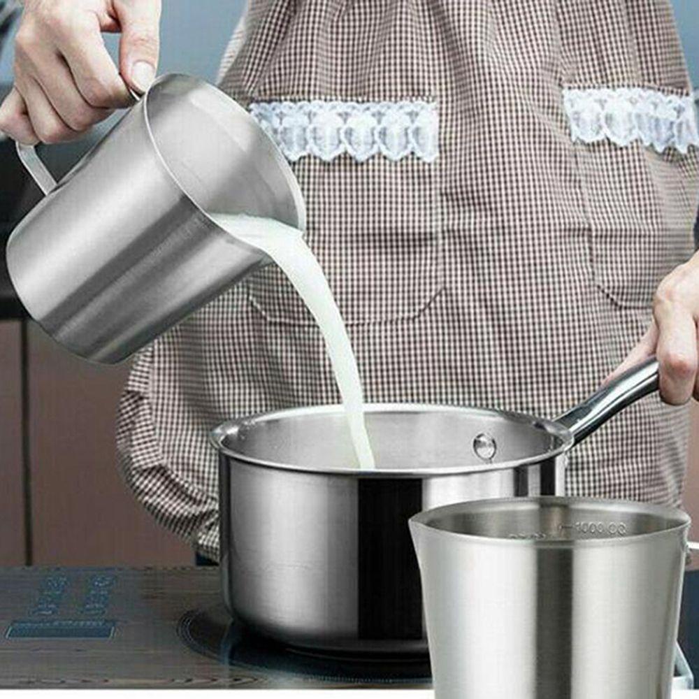 Cốc Đong Bằng Thép Không Gỉ Chống Rơi Dung Tích Lớn Tiện Dụng Cho Nhà Bếp