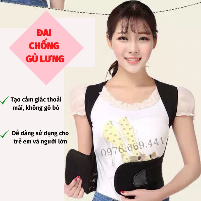 Đai Chống Gù Lưng Trẻ Em Đai Lưng Cột Sống Định Hình Cột Sống Thiết Kế Thông Minh Gia Dụng Thông Minh ASAKI
