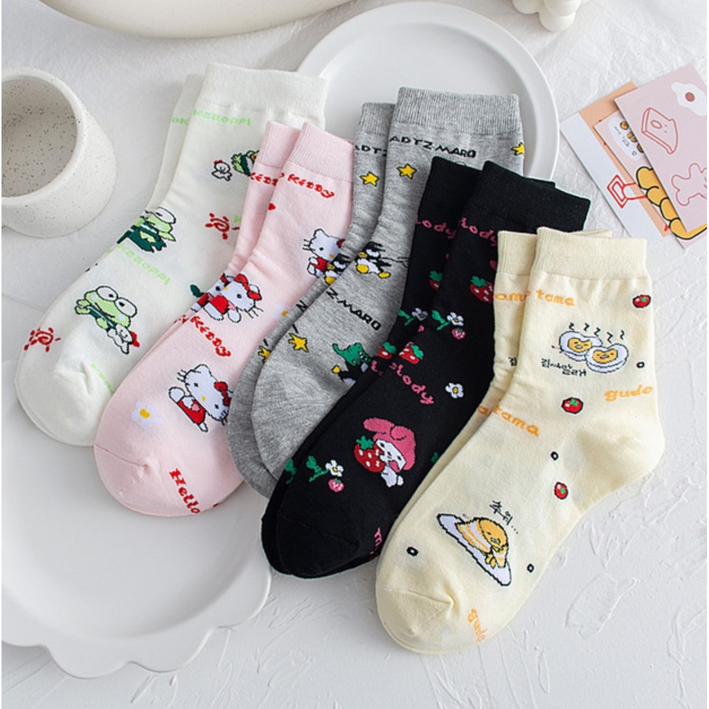 Bộ tất kitty cao cổ họa tiết kute