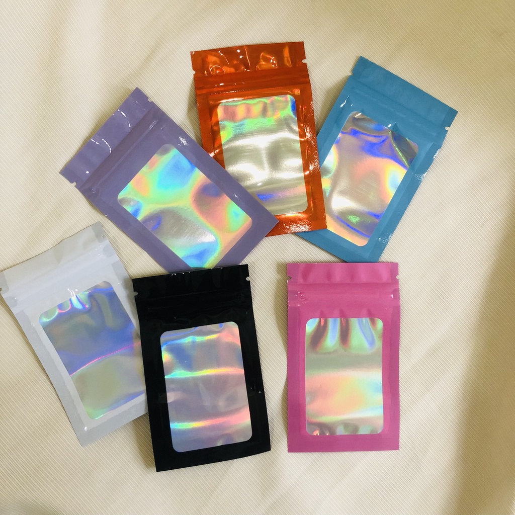 1 Túi Zip NHÔM HOLOGRAM đủ màu size 6x10cm, 7.5x12cm, 8x13cm,10x15cm