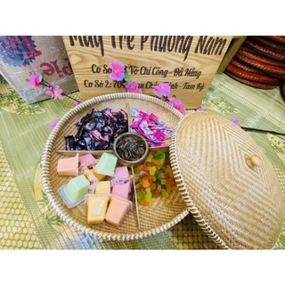 Khay Đựng Bánh Kẹo Mứt Tết Đan Tre Thủ Công Đơn Giản Truyền Thống Chất Lượng Cao