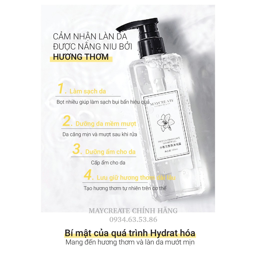 Sữa Tắm Hương Nước Hoa Maycreate 500ml Hàng Nội Địa Trung. | BigBuy360 - bigbuy360.vn