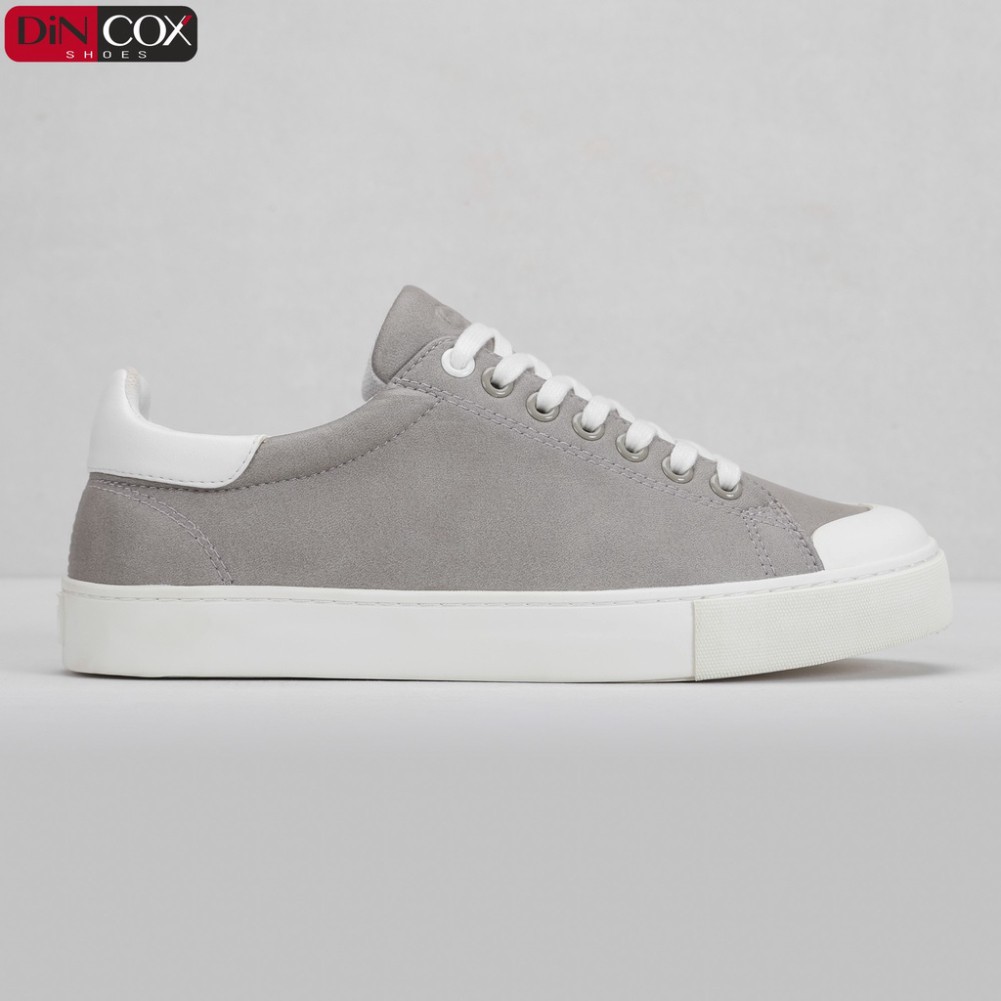 Giày Sneaker Da Nam DINCOX C13 Cách Điệu Sáng Tạo Grey/White