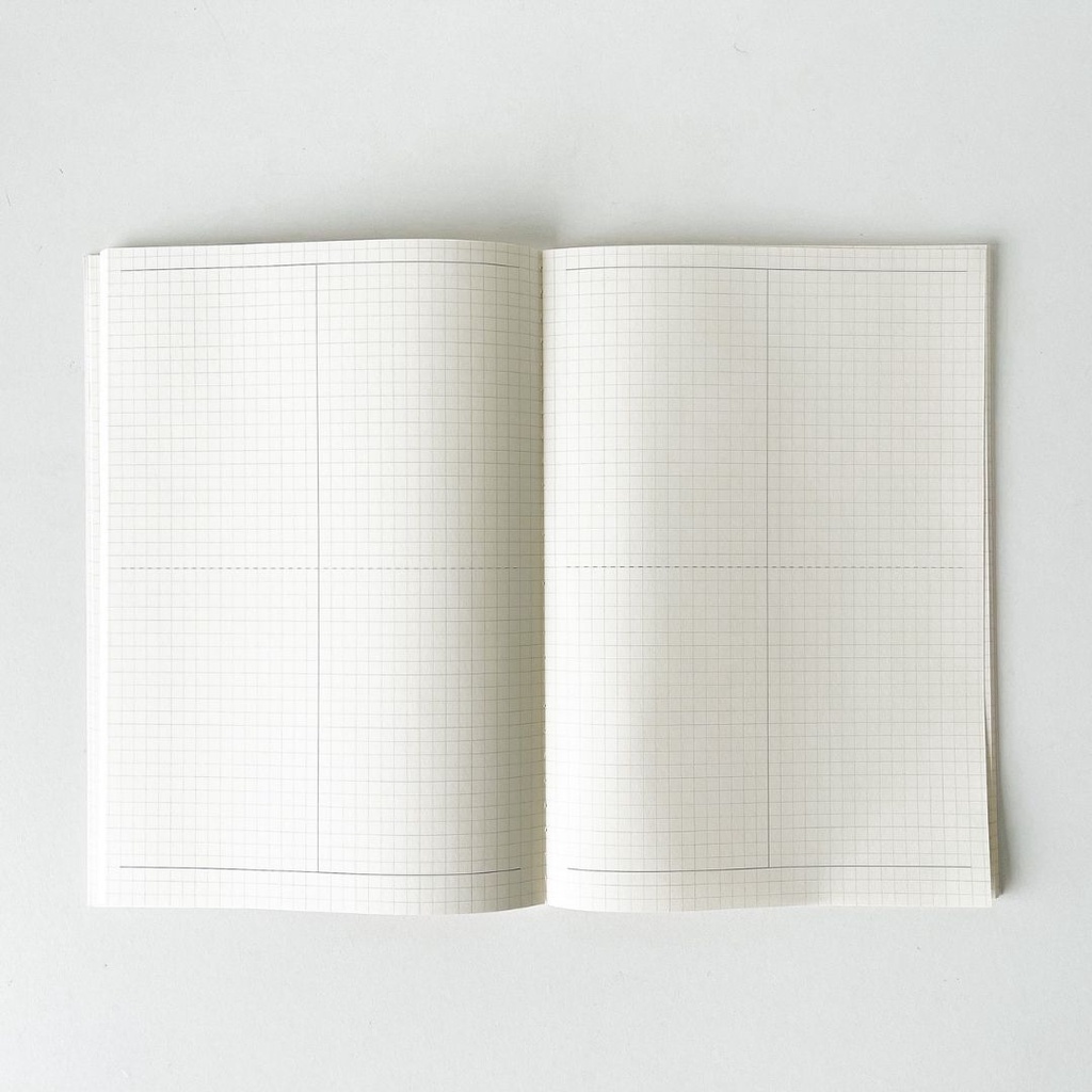 Vở toán 80 trang mathematic layout 2 cột 4 khung vở may gáy 100gsm Crabit