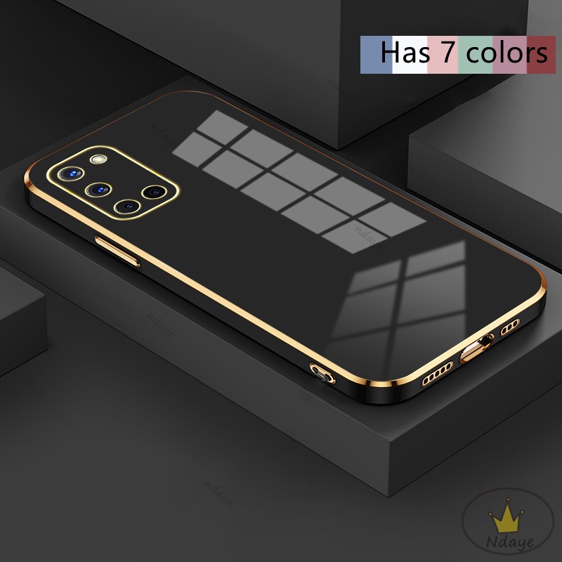 Ốp Lưng OPPO A92 A52 F9 A7 A5S A12 A3S A5 A12E A31 A5 2020 A9 2020 A53 A33 A91 Reno 3 Ốp Điện Thoại Tpu Màu Trơn Bảo Vệ Camera Cho NDYZB