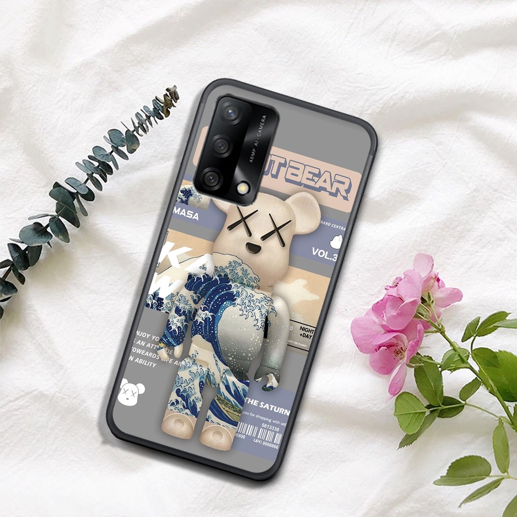 ỐP OPPO A54 4G - OPPO A54 5G - A55 4G - A55 5G - A74 - A94   , In Hình Gấu Robot họa tiết L-V màu sắc cực đẹp.
