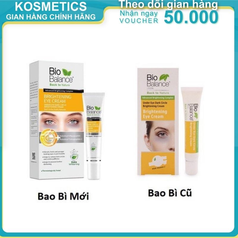 Kem Giảm Thâm Quầng Mắt Bọng Mắt BIO BALANCE 15ml