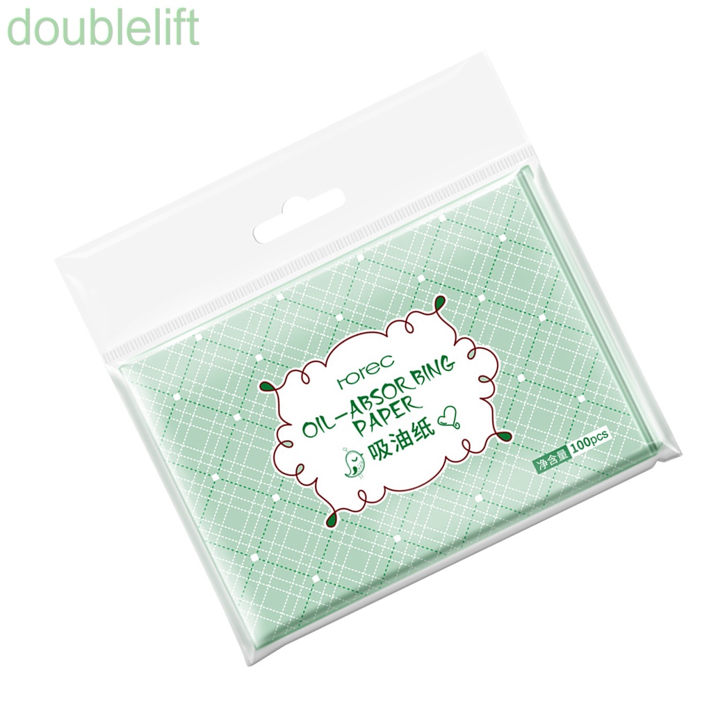 [Hàng mới về] Túi 100 giấy thấm dầu chiết xuất thực vật chăm sóc da mặt tiện lợi