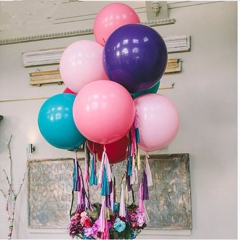 Bong Bóng Cao Su Dày 36 Inch Dùng Trang Trí Tiệc Cưới, Sinh Nhật