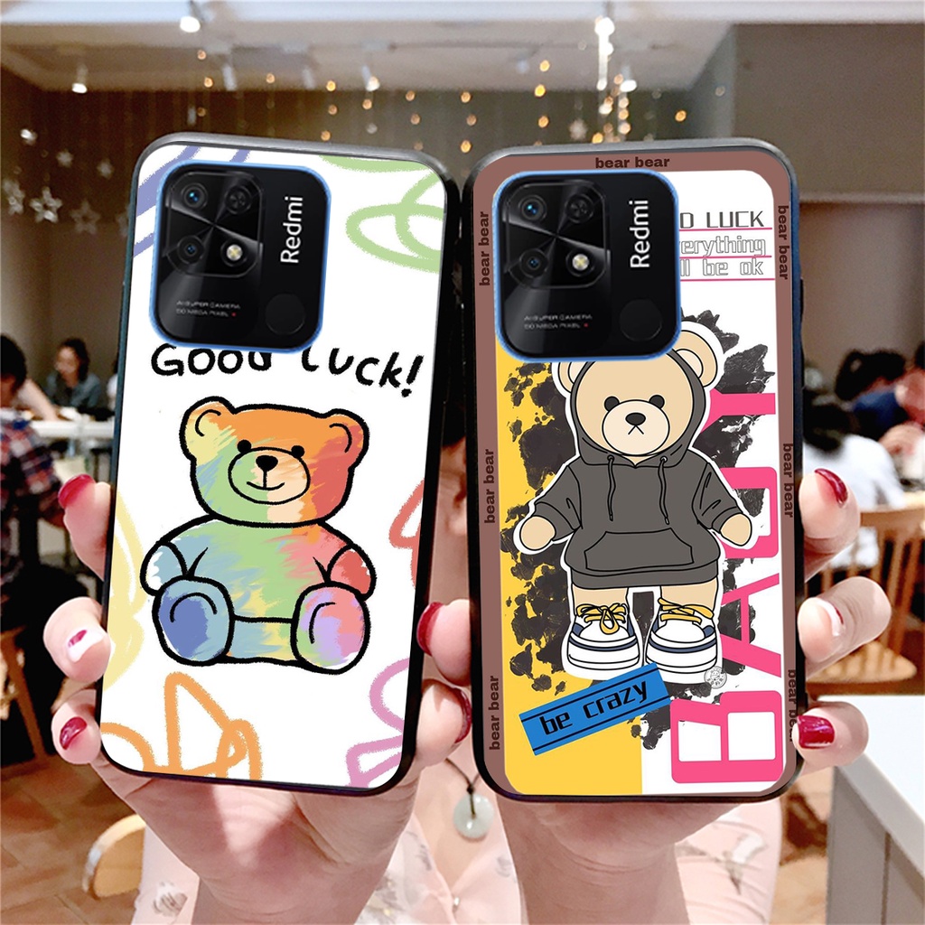 Ốp lưng Xiaomi Redmi 9C / Redmi 10c in hình cute, chú gấu tinh nghịch siêu chất siêu rẻ