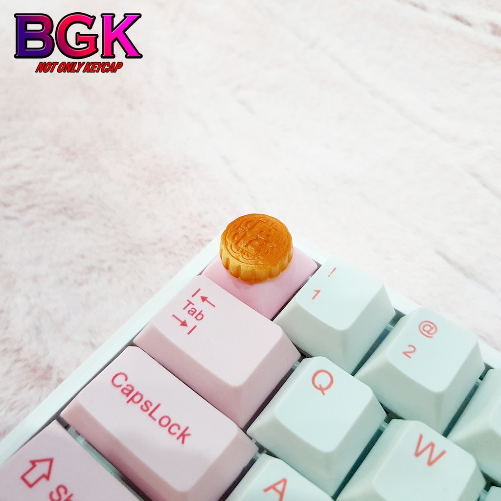 Keycap Lẻ Thỏ Ngọc Mặt Trăng Trung Thu cực đẹp và dễ thương ( keycap resin độc lạ )( Keycap Artisan )