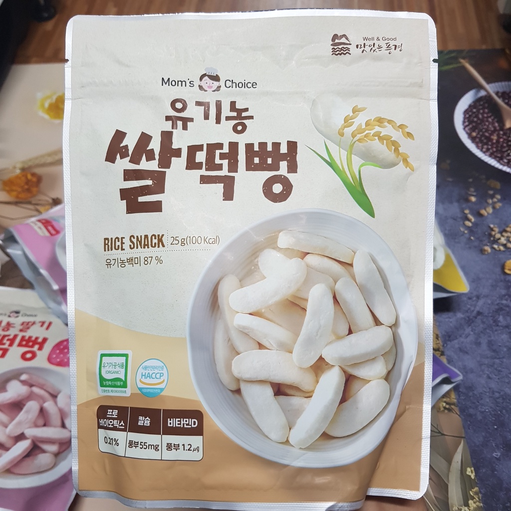 Bánh gạo hữu cơ Mom’s Choice Hàn quốc cho bé từ 6 tháng