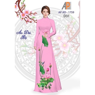 Vải may áo dài hoa sen cao cấp.Có clip vải thật