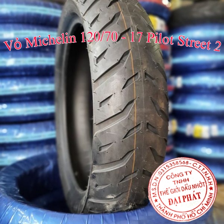 Vỏ Michelin PILOT STREET 2 Vành 17 đầy đủ size 70/90-17 80/90-17 90/80-17 100/80-17 110/70-17 120/70-17