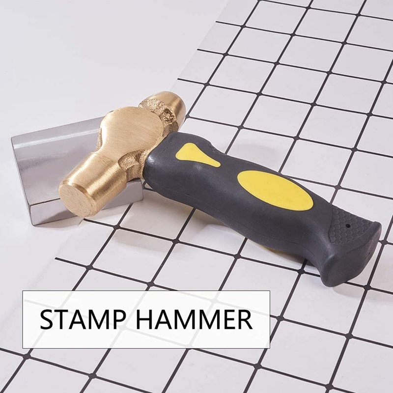 Búa Dập Dấu Hai Mặt Bằng Đồng Thau 1Lb Dùng Làm Trang Sức Nghệ Thuật DIY