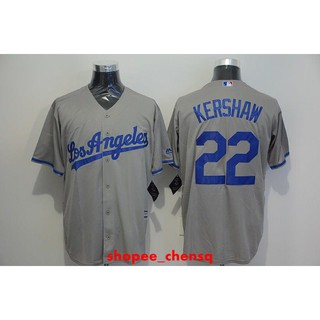 Áo bóng chày cộc tay cổ tròn in chữ dodgers thời trang nam