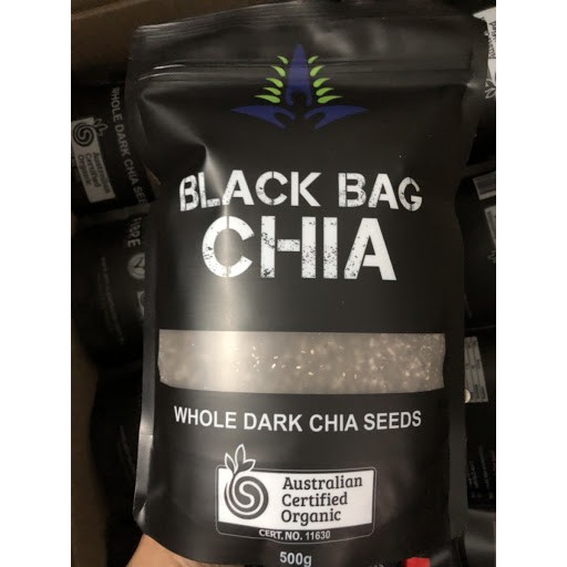 Hạt Chia Úc Organic Chia Seeds Túi Đen 500gr