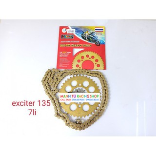Nhông sên dĩa exciter 135 7li