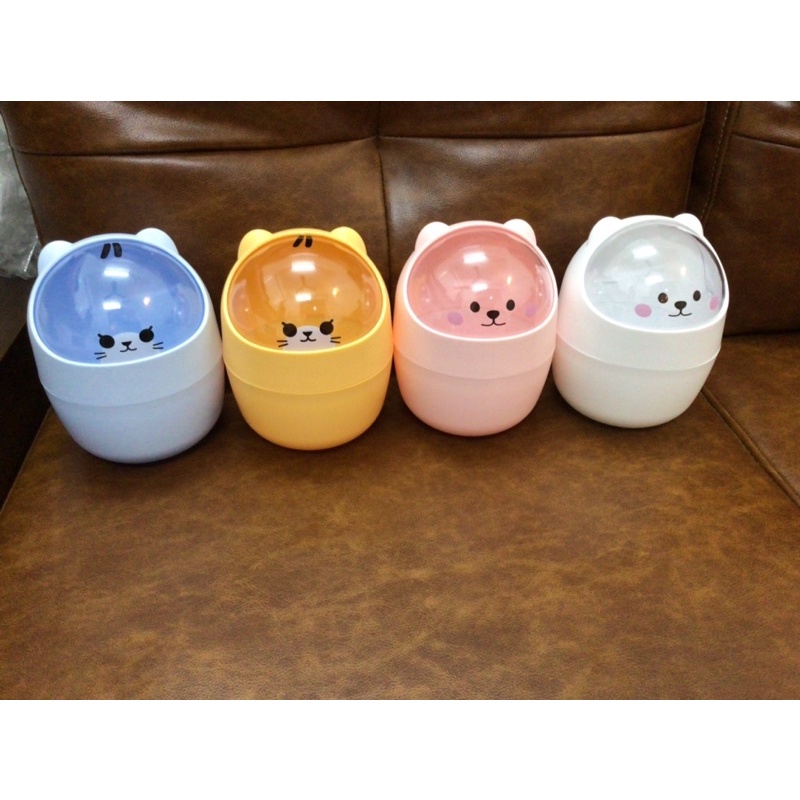 THÙNG RÁC MINI ĐỂ BÀN TIỆN DỤNG TẶNG STICKER TRANG TRÍ