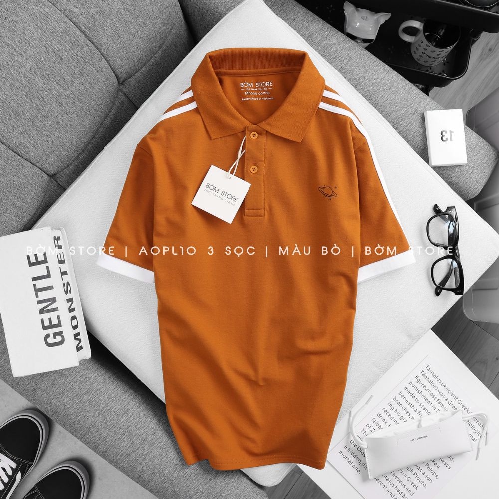 Áo Polo Nam 3 Sọc Vai BEACON DENIM Form Regular fit, Mang Hàng Ngày AOPL10