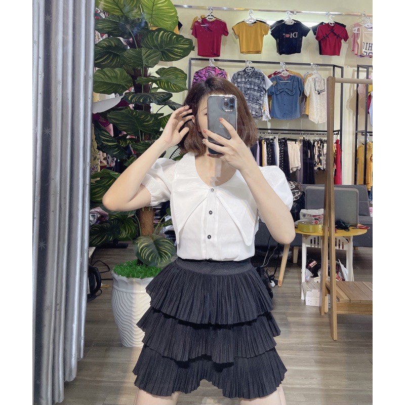 Áo cổ điệu shop tự chụp- cực xinh [HOT NHẤT] chất siêu xịn